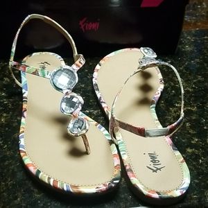 Multicolored sandals